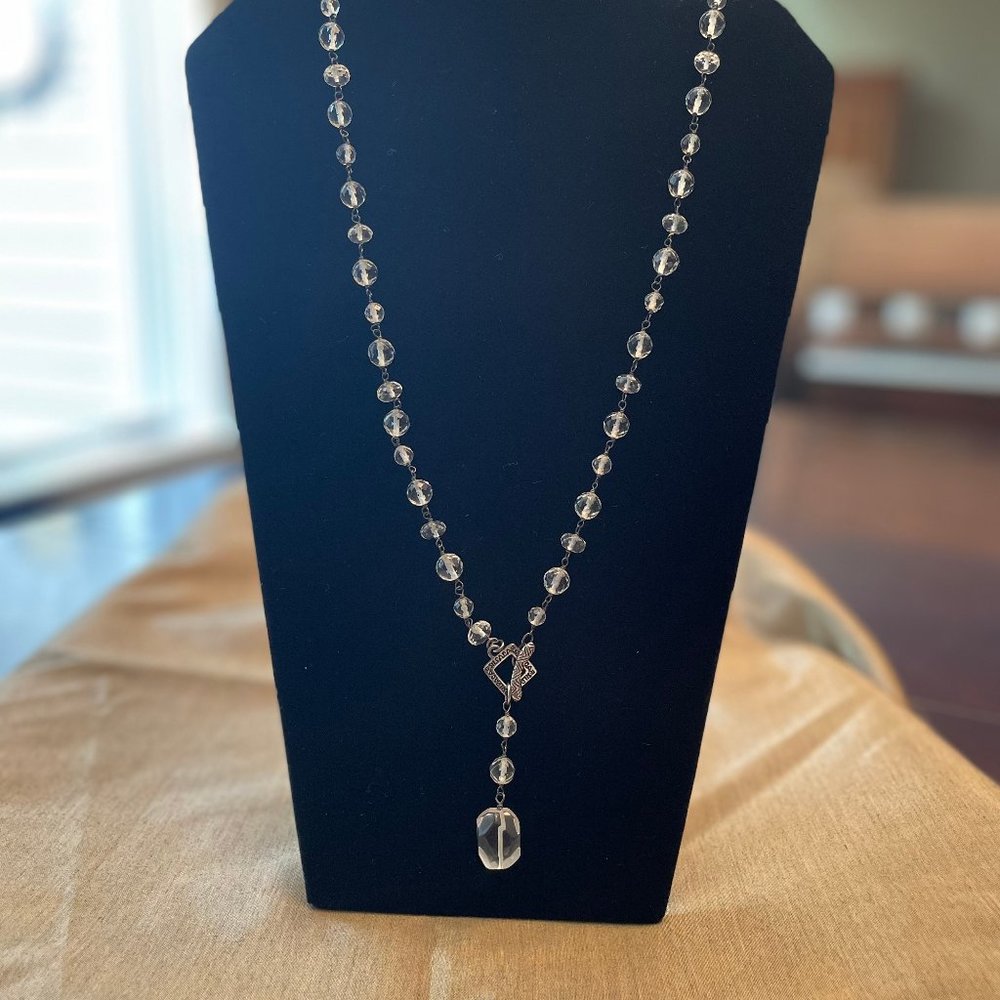 Silpada N1503 Sterling Silver Necklace w/Sparkling Glass